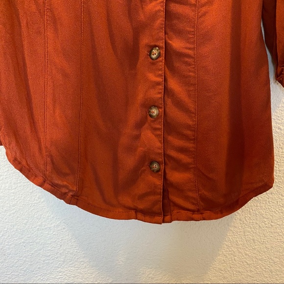 FREE PEOPLE  Asymmetric button Tunic - Picture 5 of 11